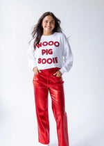 Arkansas Perkins Chenille Cropped Longsleeve
