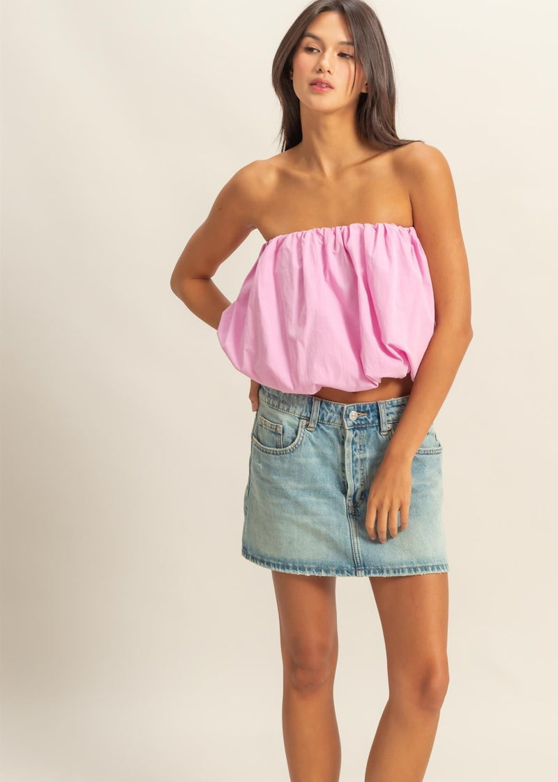 Strapless Bubble Top