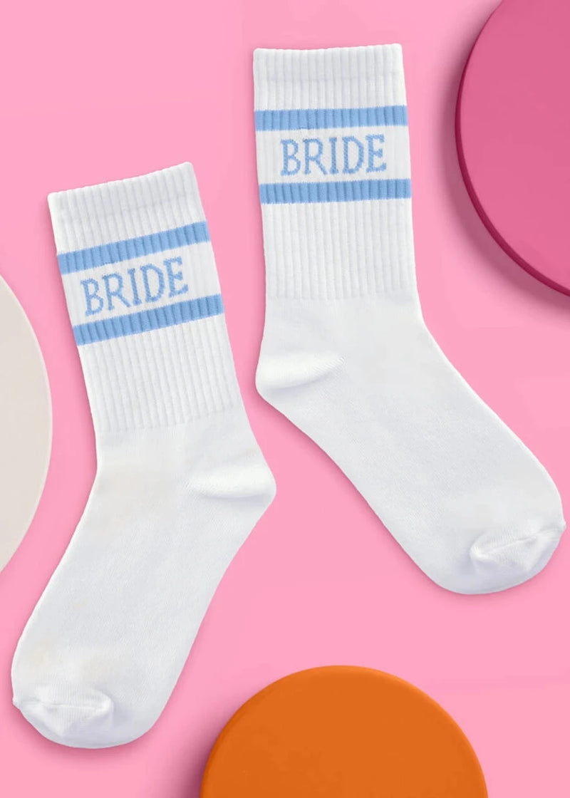 Something Blue Bride Socks