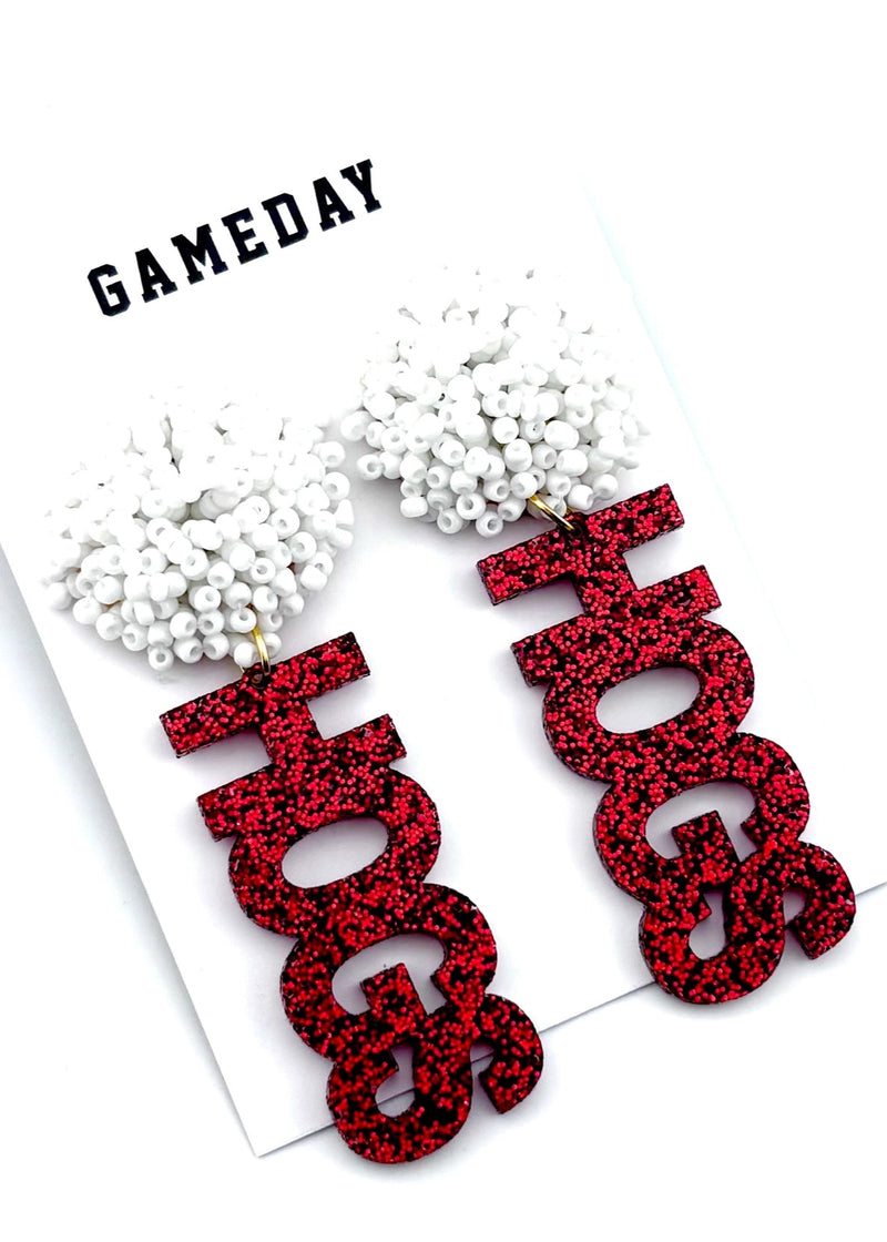 Hogs Beaded Earrings