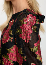Scarlet Blossom Noir Blouse