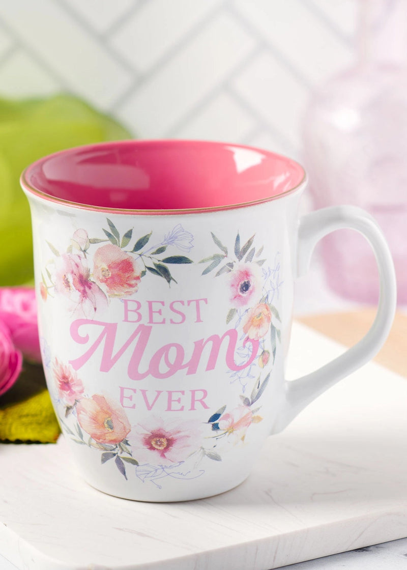 Floral Best Mom Ever Mug