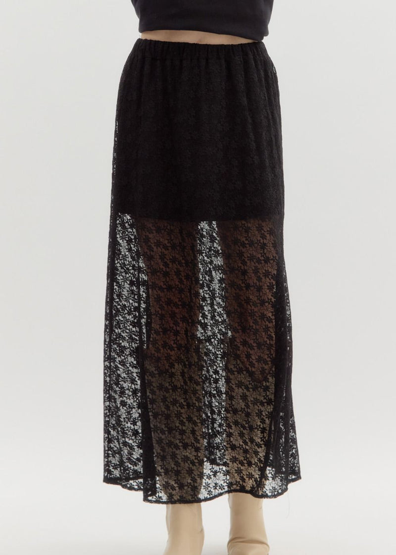 Midnight Rodeo Lace Skirt