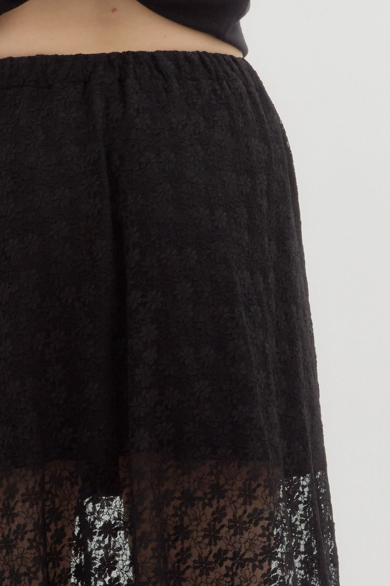 Midnight Rodeo Lace Skirt