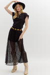Midnight Rodeo Lace Skirt