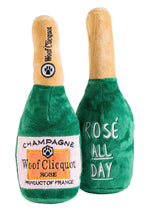 Woof Clicquot Rose' Champagne Bottle